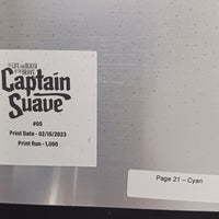 The Life and Death of the Brave Captain Suave #5 - Page 21 - Cyan - Comic Printer Plate - PRESSWORKS