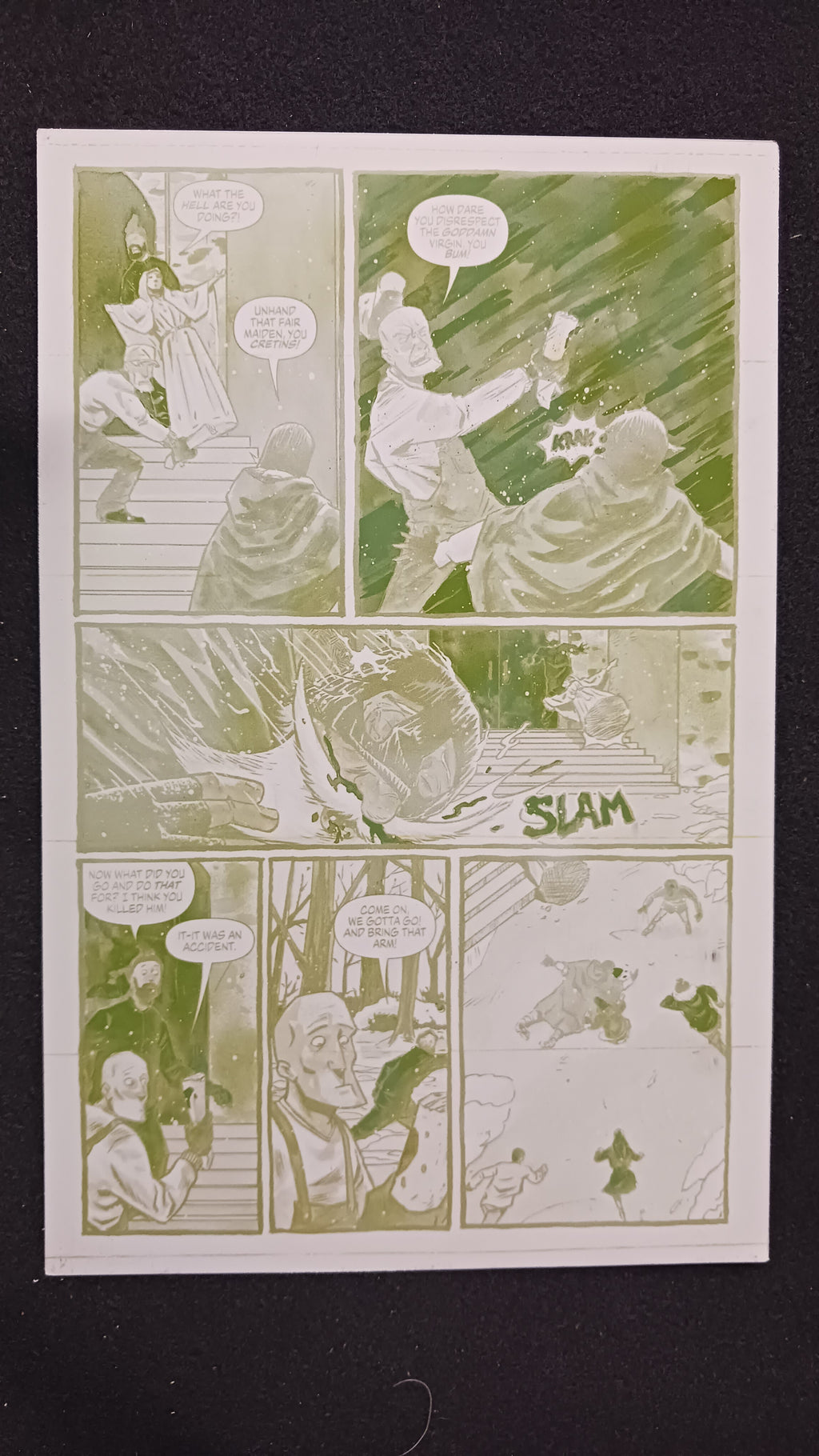 The Life and Death of the Brave Captain Suave #5 - Page 21 - Yellow - Comic Printer Plate - PRESSWORKS