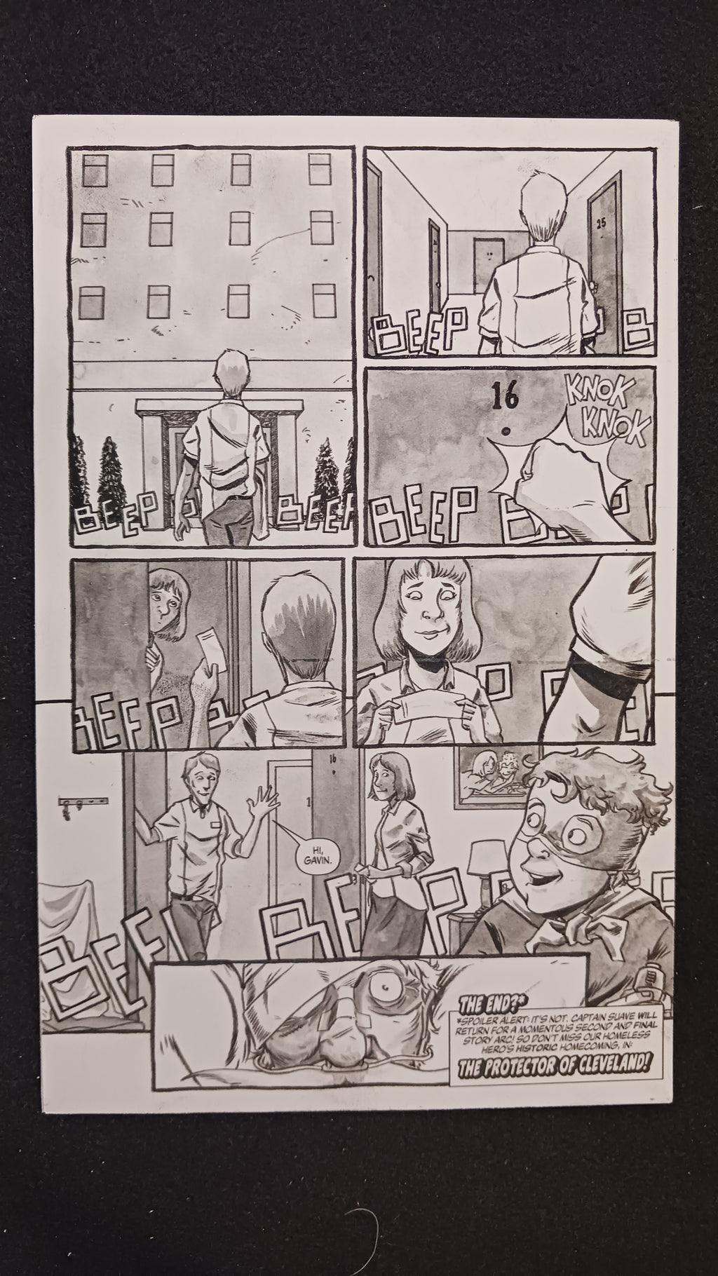 The Life and Death of the Brave Captain Suave #5 - Page 24 - Black - Comic Printer Plate - PRESSWORKS