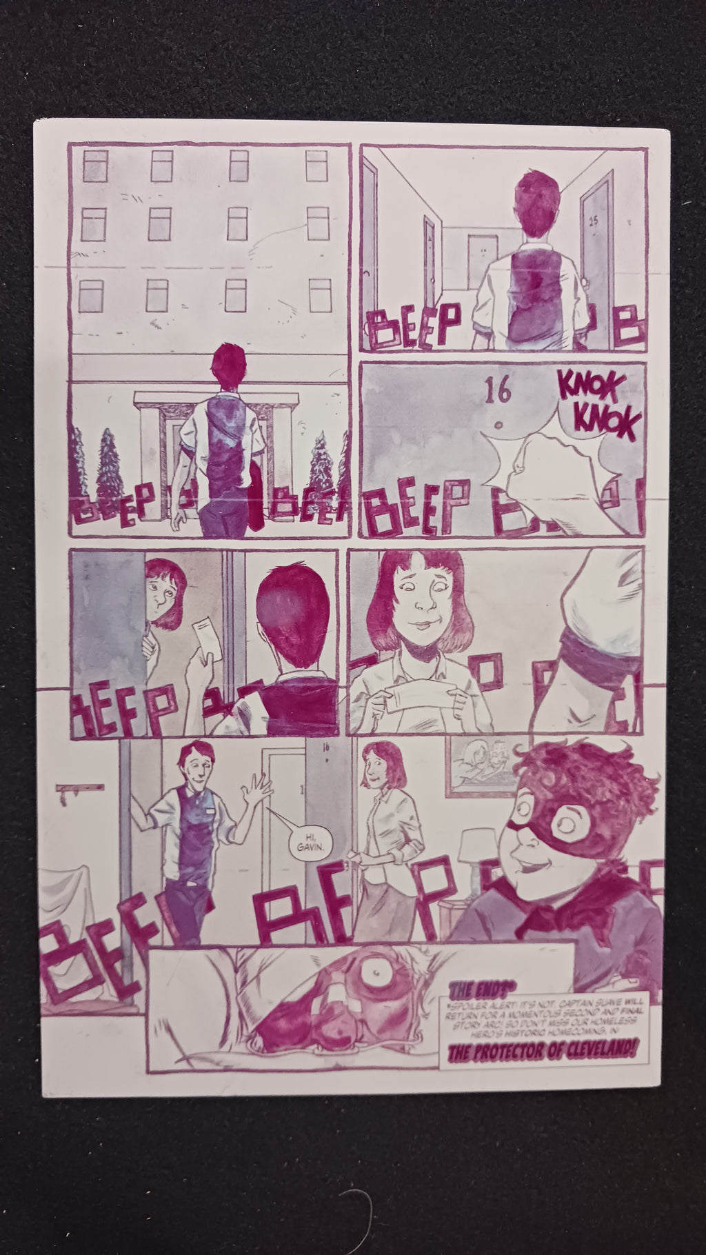 The Life and Death of the Brave Captain Suave #5 - Page 24 - Magenta - Comic Printer Plate - PRESSWORKS