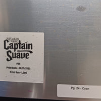 The Life and Death of the Brave Captain Suave #5 - Page 24 - Cyan - Comic Printer Plate - PRESSWORKS
