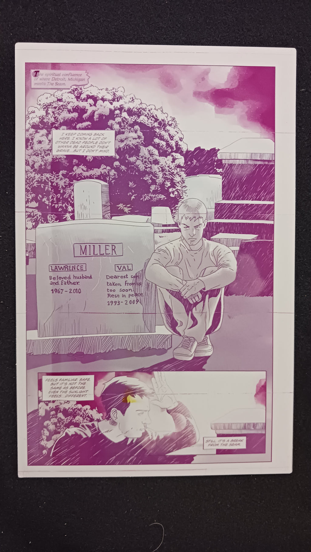 Shepherd: The Tether #1 - Page 1 - Magenta - Comic Printer Plate - PRESSWORKS