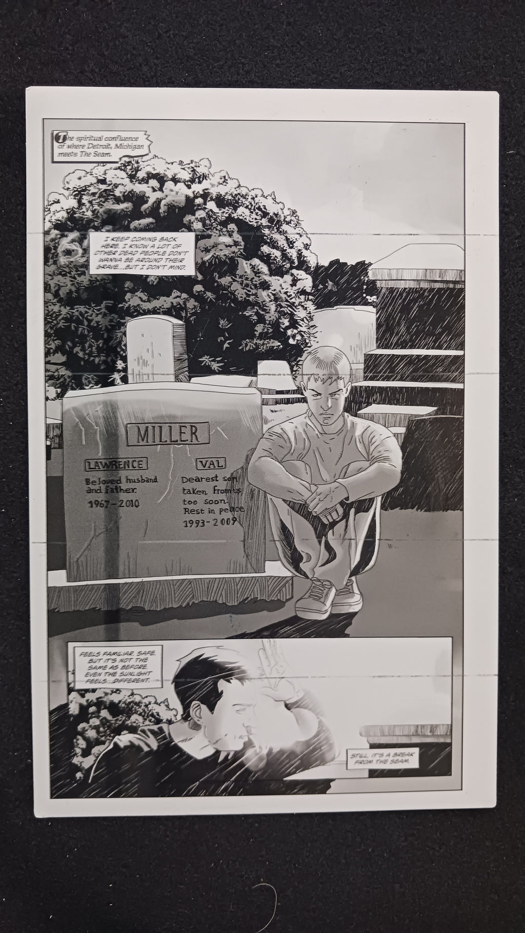 Shepherd: The Tether #1 - Page 1 - Black - Comic Printer Plate - PRESSWORKS