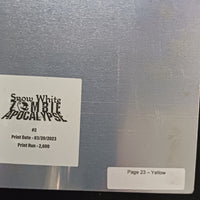 Snow White Zombie Apocalypse #2 - Page 23 - Yellow - Comic Printer Plate - PRESSWORKS