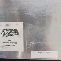 Forever Forward #5 - Page 1 - PRESSWORKS - Comic Art -  Printer Plate - Yellow