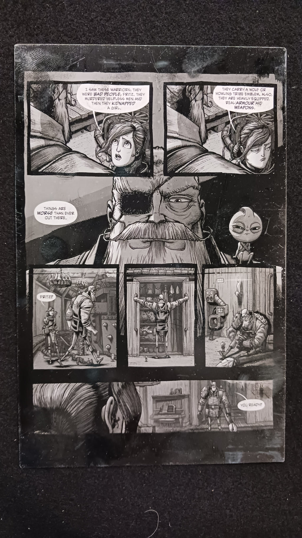 Once Our Land Trade Paperback - Page 107 - Black - Comic Printer Plate - PRESSWORKS