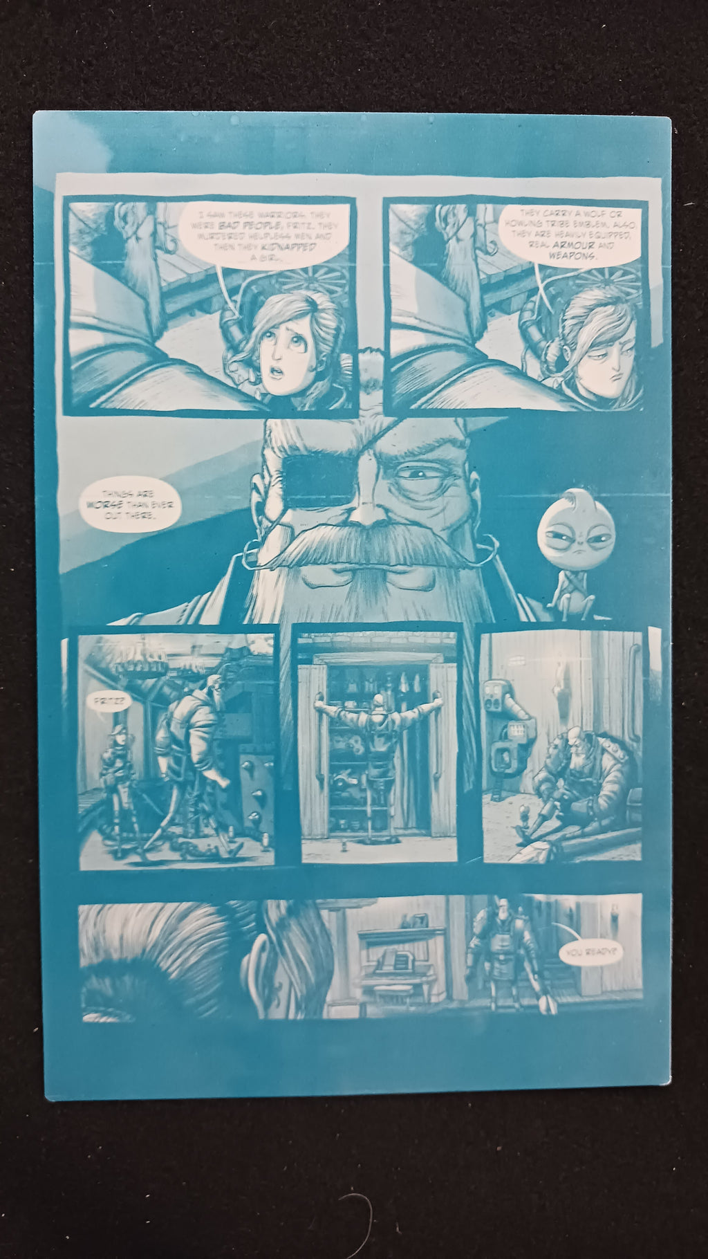 Once Our Land Trade Paperback - Page 107 - PRESSWORKS - Comic Art - Printer Plate - Cyan