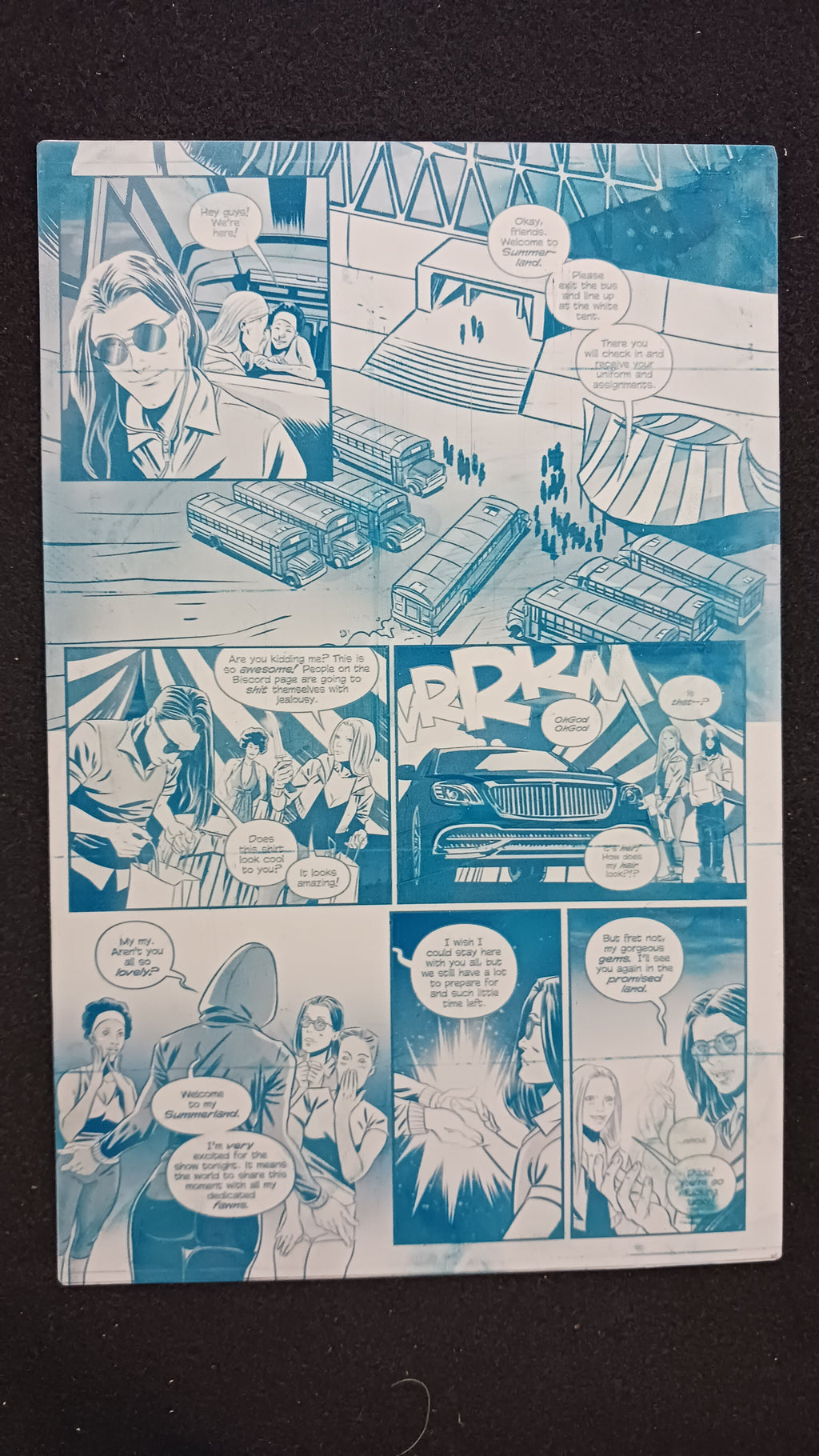 Killchella #2 - Page 13 - PRESSWORKS - Comic Art - Printer Plate - Cyan