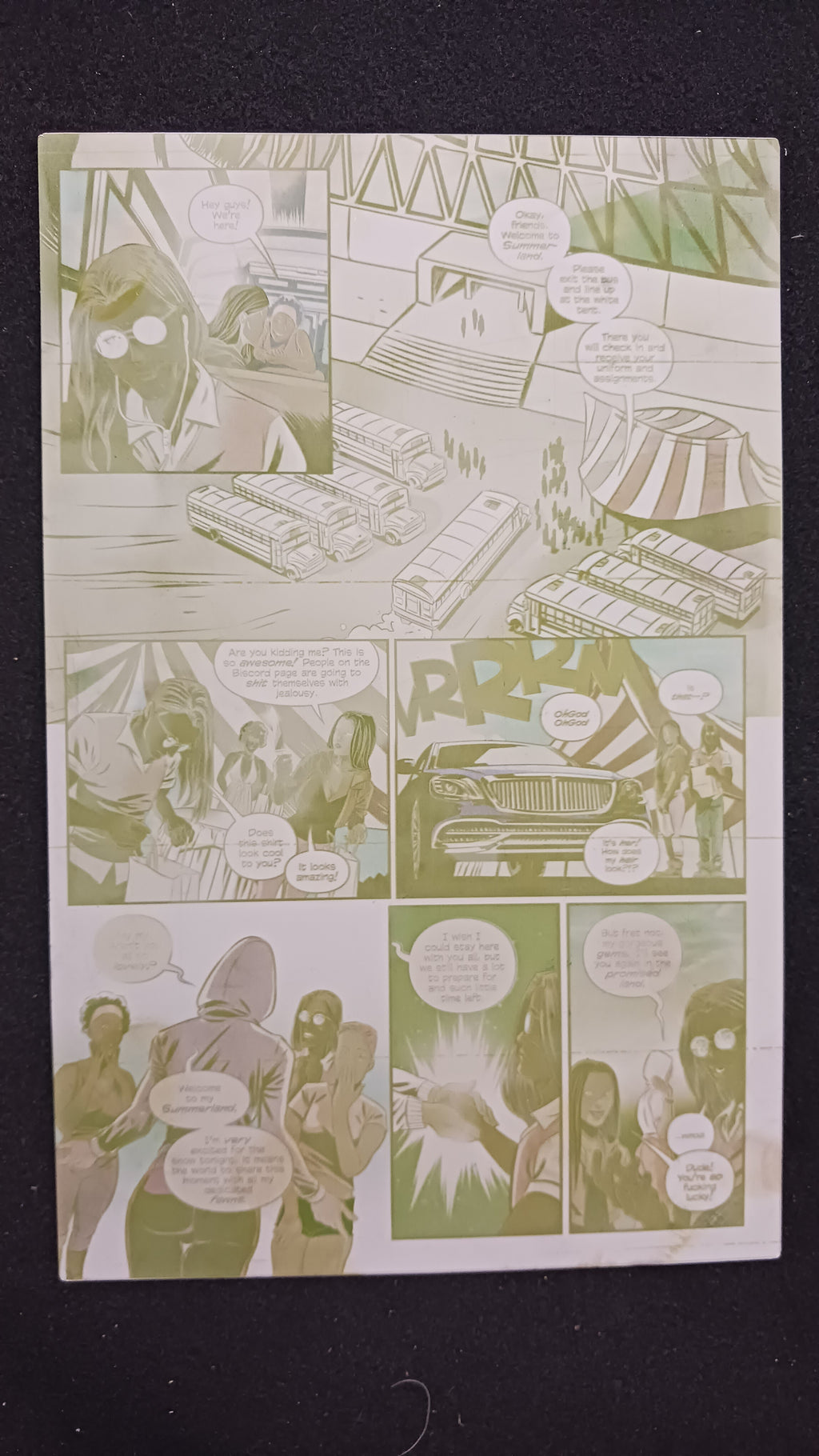 Killchella #2 - Page 13 - PRESSWORKS - Comic Art - Printer Plate - Yellow