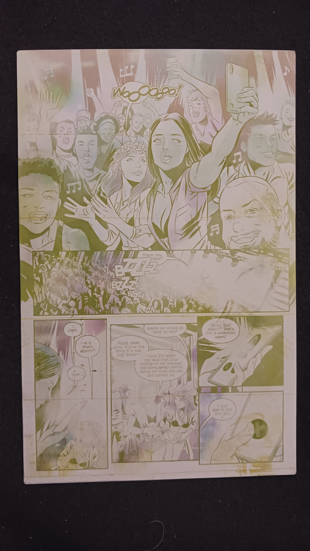 Killchella #2 - Page 14 - PRESSWORKS - Comic Art - Printer Plate - Yellow