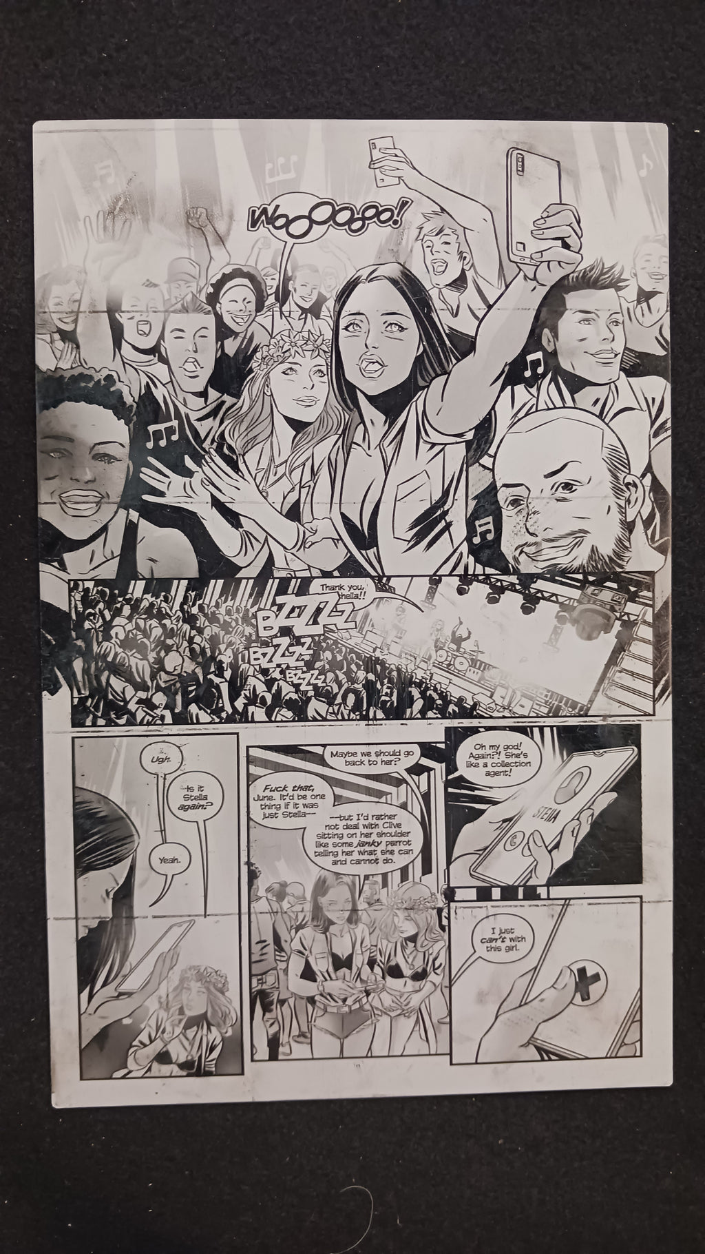 Killchella #2 - Page 14 - PRESSWORKS - Comic Art - Printer Plate - Black