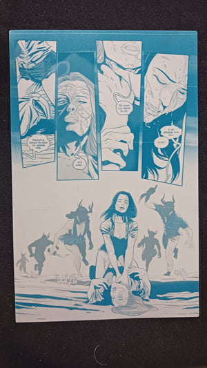 Killchella #4 - Page 18 - PRESSWORKS - Comic Art - Printer Plate - Cyan