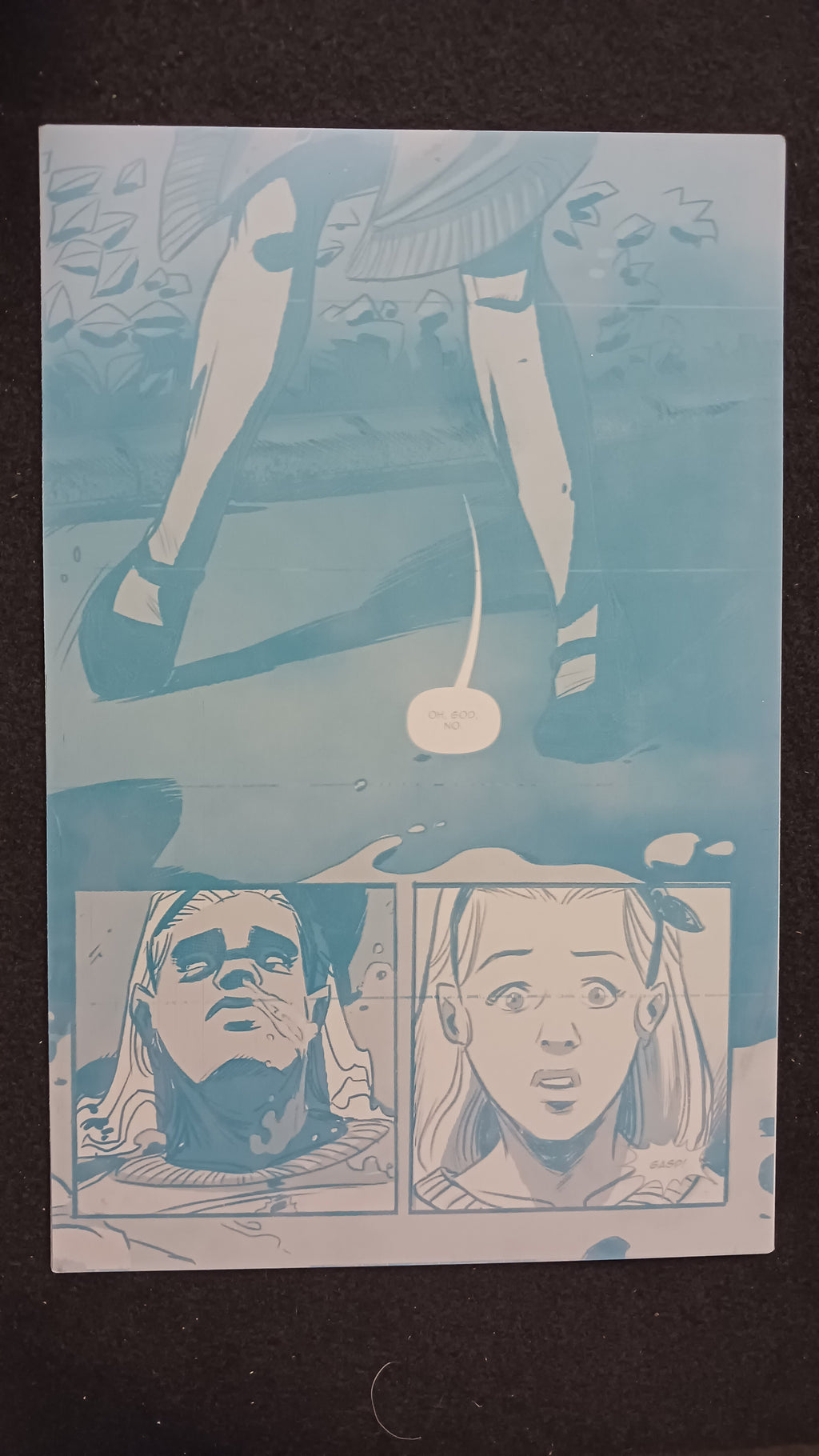 Banshees #2 - Page 22 Splash - PRESSWORKS - Comic Art - Printer Plate - Cyan