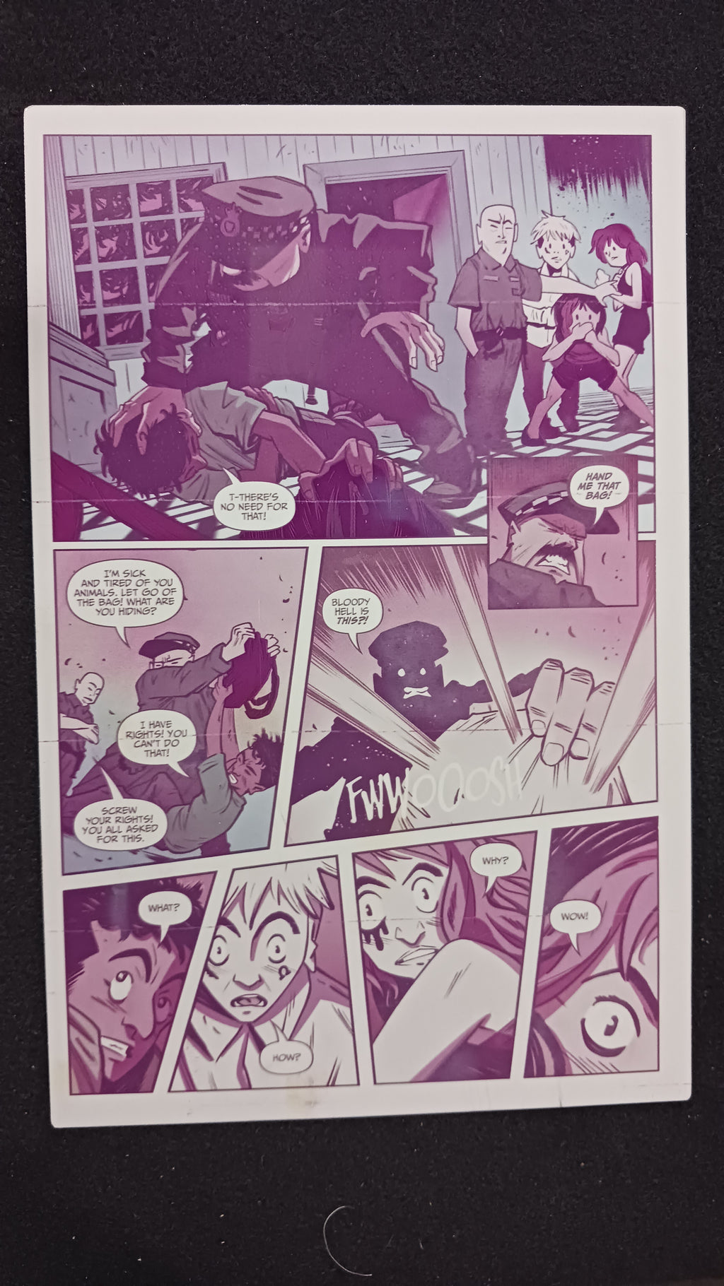 Omega Gang #1 - Page 15 - PRESSWORKS - Comic Art - Printer Plate - Magenta