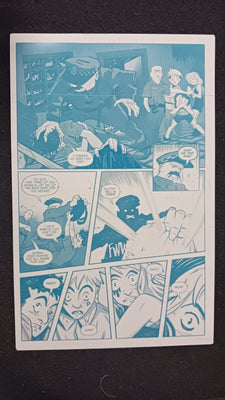 Omega Gang #1 - Page 15 - Cyan - Comic Printer Plate - PRESSWORKS