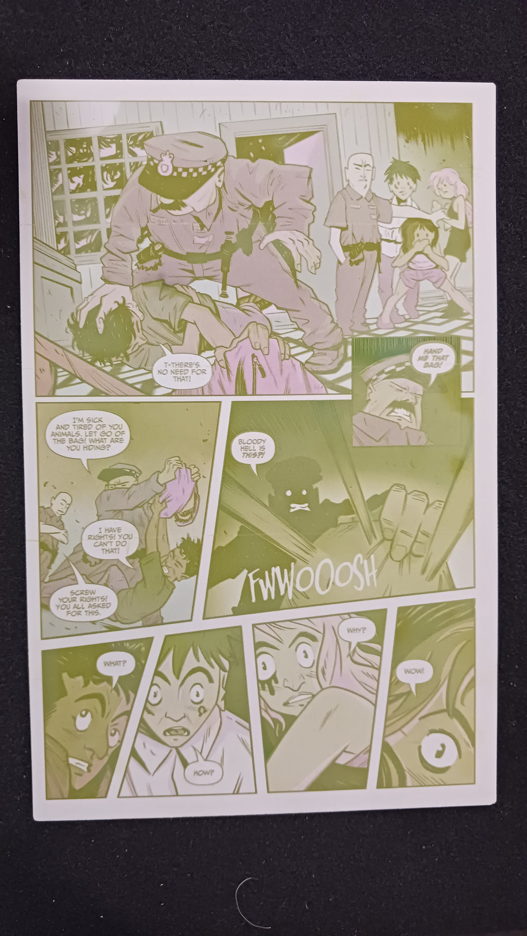 Omega Gang #1 - Page 15 - PRESSWORKS - Comic Art - Printer Plate - Yellow