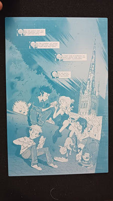 Omega Gang #1 - Page 22 - Cyan - Comic Printer Plate - PRESSWORKS