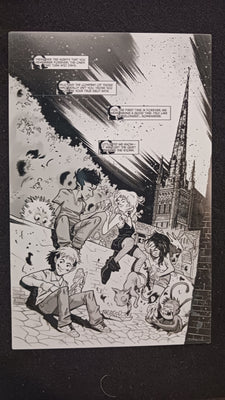 Omega Gang #1 - Page 22 - PRESSWORKS - Comic Art - Printer Plate - Black