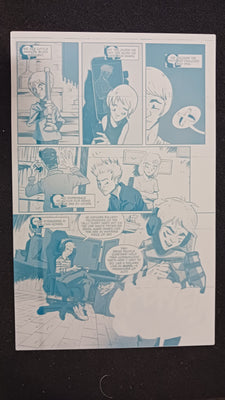 Omega Gang #1 - Page 3 - Cyan - Comic Printer Plate - PRESSWORKS