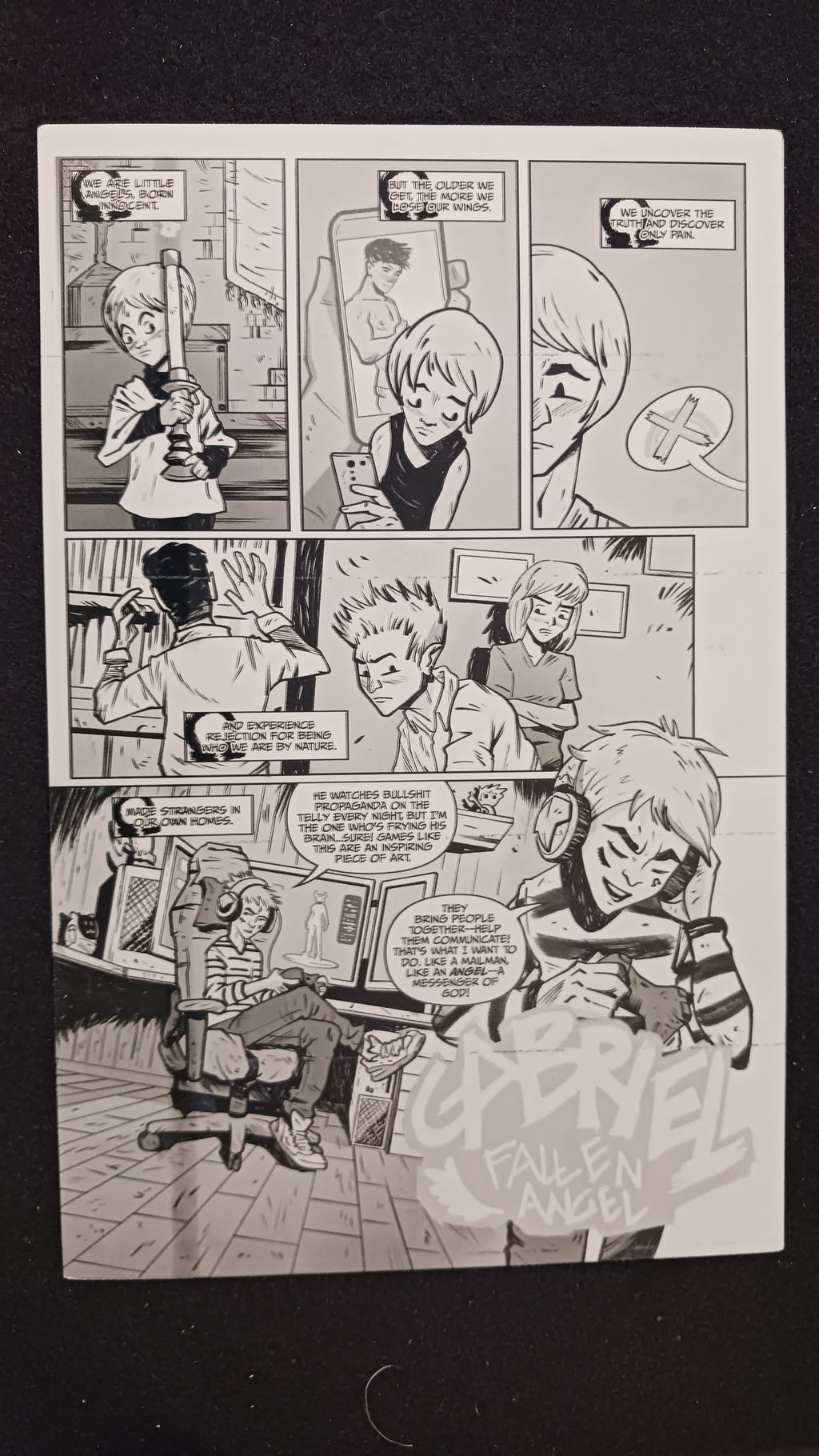 Omega Gang #1 - Page 3 - PRESSWORKS - Comic Art - Printer Plate - Black