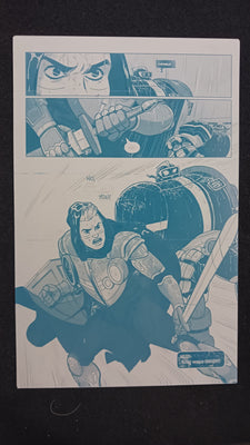 Oswald and the Star-Chaser #2 - Page 23 - Cyan - Comic Printer Plate - PRESSWORKS