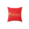 Catians Spun Polyester Square Pillow