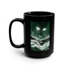 Ghosts on the Water Whiro, Maori god of darkness (art by Alex Cormack) Black Mug, 15oz