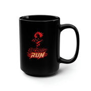 Blood Run Black Mug, 15oz