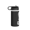 Trakovi - B&W Design - Stainless Steel Water Bottle, Standard Lid