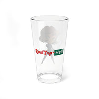 Road Trip to Hell Joan of Arc (art by Zoe Stanley; logo by Jacob Bascle) Pint Glass, 16oz