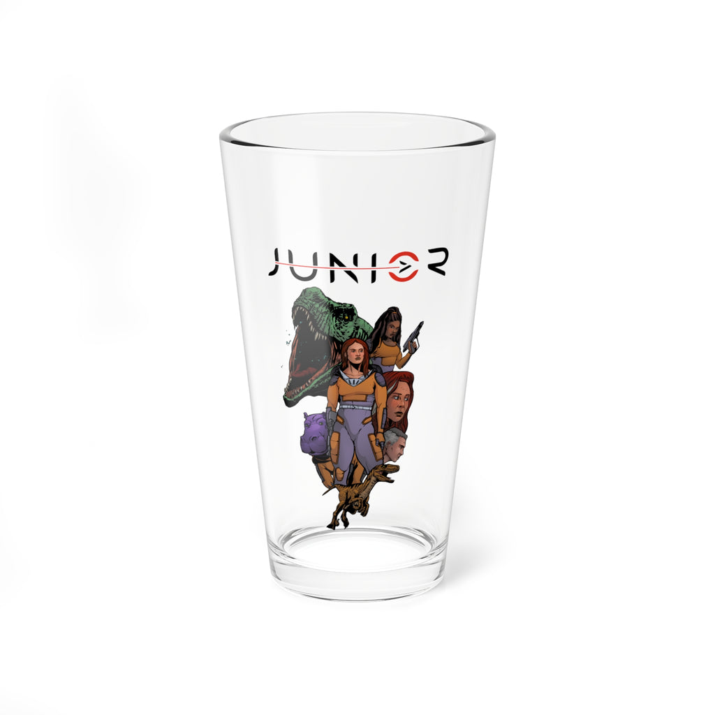 Junior Volume 1 Trade Cover Tableau Pint Glass, 16oz