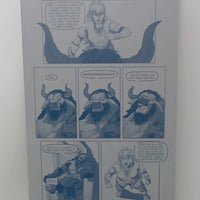 Bones of the Gods #5 - Page 13 - Cyan - Comic Printer Plate - PRESSWORKS