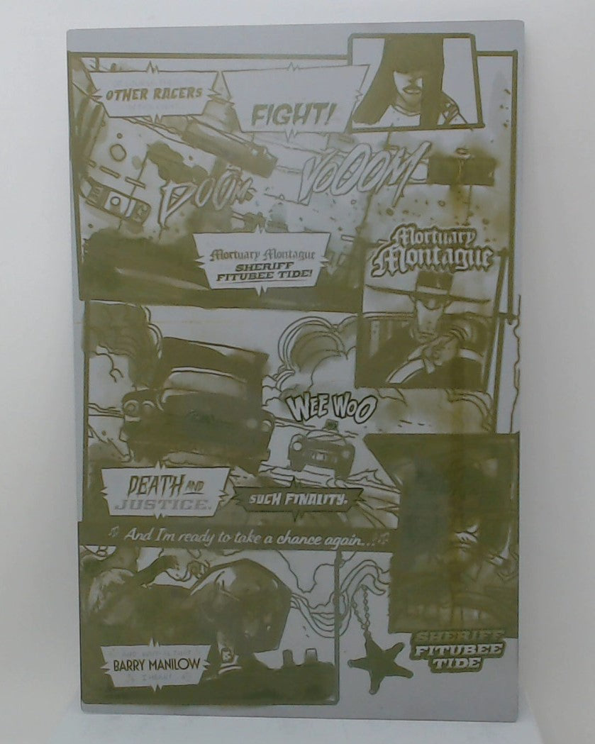 Blood Run #1 - Page 14 - Yellow - Comic Printer Plate - PRESSWORKS - Stephen Cardoselli