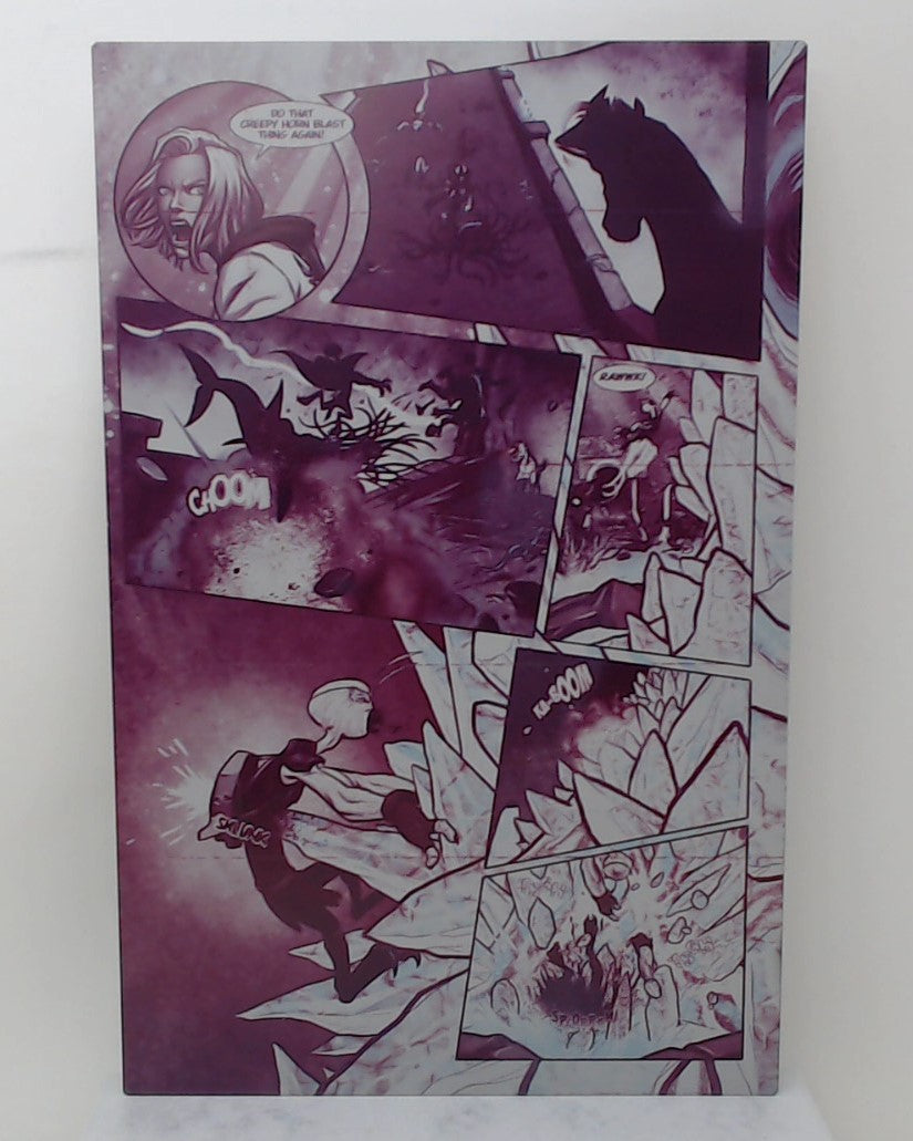By The Horns Dark Earth #12 -  Page 13 - Magenta - Comic Printer Plate - PRESSWORKS