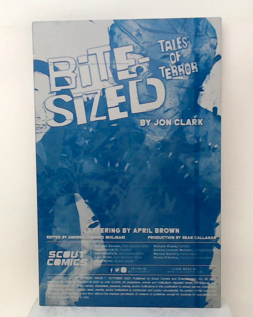 Bite Sized Tales of Terror #1 - Inside Front Cover - Cyan - Comic Printer Plate - PRESSWORKS