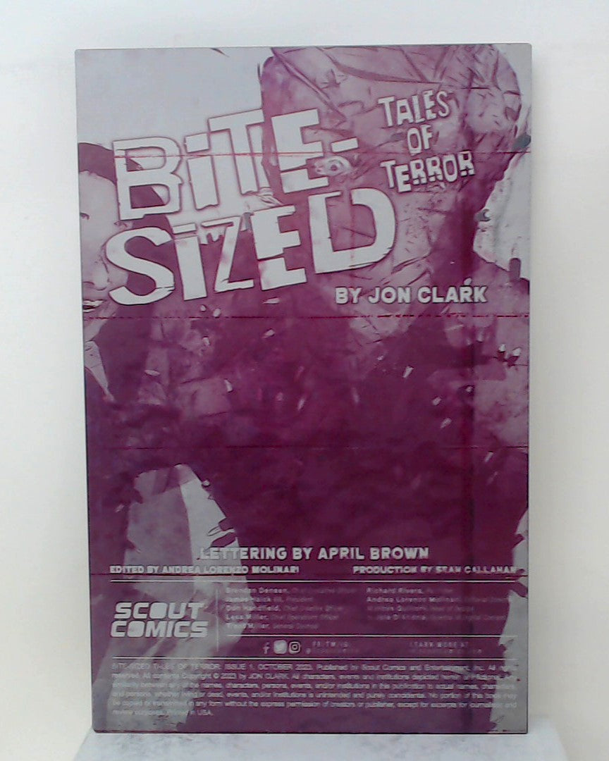 Bite Sized Tales of Terror #1 - Inside Front Cover - Magenta- Comic Printer Plate - PRESSWORKS