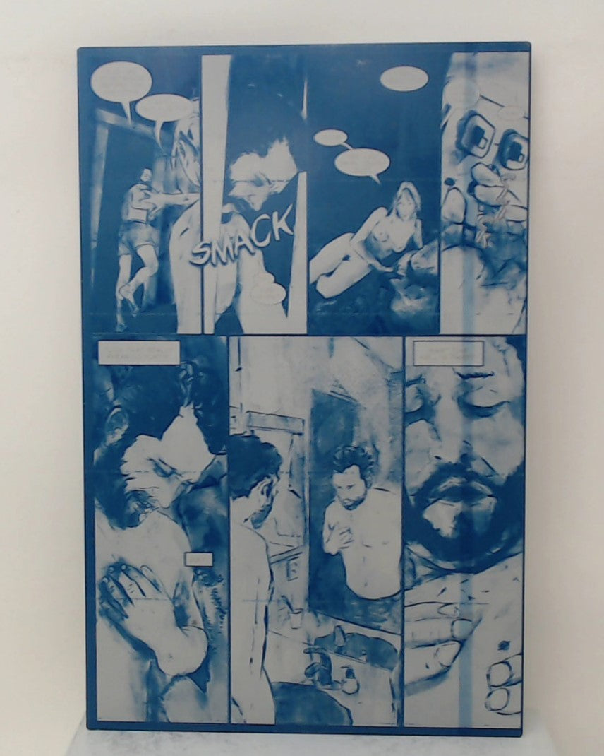 Bite Sized Tales of Terror #1 - Page 4 - Cyan - Comic Printer Plate - PRESSWORKS
