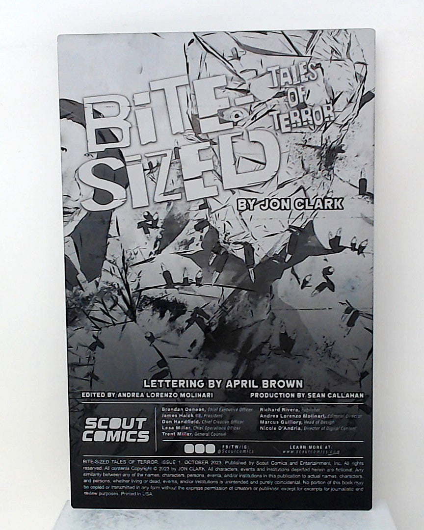 Bite Sized Tales of Terror #1 - Inside Front Cover - Black - Comic Printer Plate - PRESSWORKS