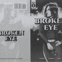 Broken Eye #2 - Cover - Black - Comic Printer Plate - PRESSWORKS - Inaki Arenas