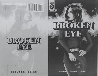 Broken Eye #2 - Cover - Black - Comic Printer Plate - PRESSWORKS - Inaki Arenas