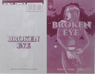 Broken Eye #2 - Cover - Magenta - Comic Printer Plate - PRESSWORKS - Inaki Arenas
