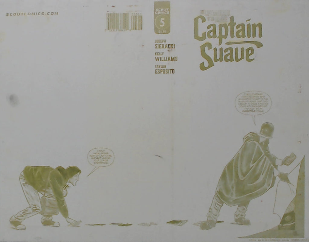 The Life and Death of the Brave Captain Suave #5 - Cover - Yellow - Comic Printer Plate - PRESSWORKS