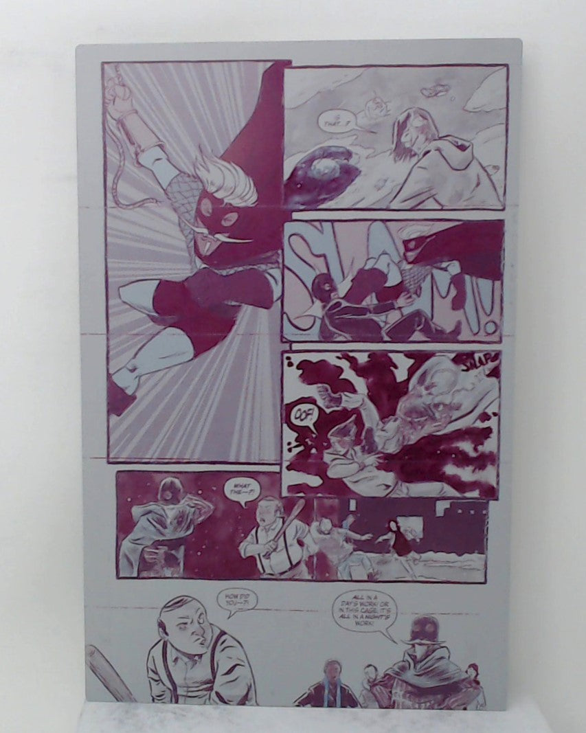 The Life and Death of the Brave Captain Suave #5 - Page 12 - Magenta - Comic Printer Plate - PRESSWORK