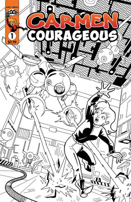 Adventures Of Carmen Courageous #1 - Coloring Book Cover