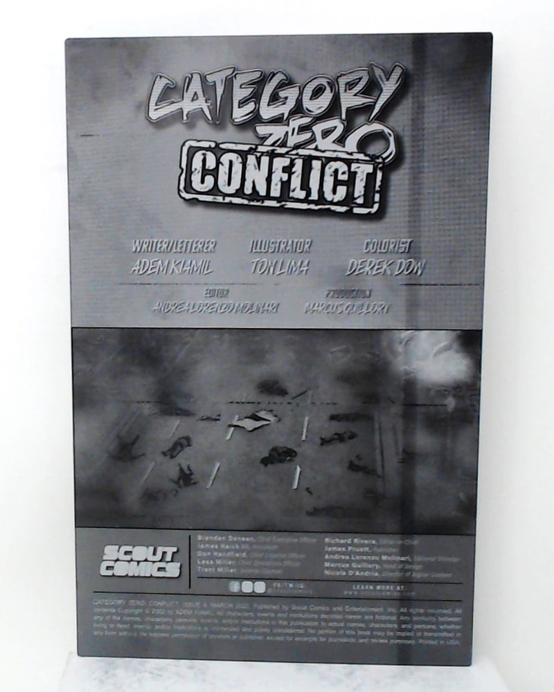 Category Zero Conflict #4 - Inside Front Cover - Black - Comic