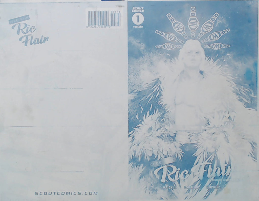 Codename Ric Flair: Magic Eightball #1 - 1:25 Retailer Incentive - Cover - Cyan - Comic Printer Plate - PRESSWORKS