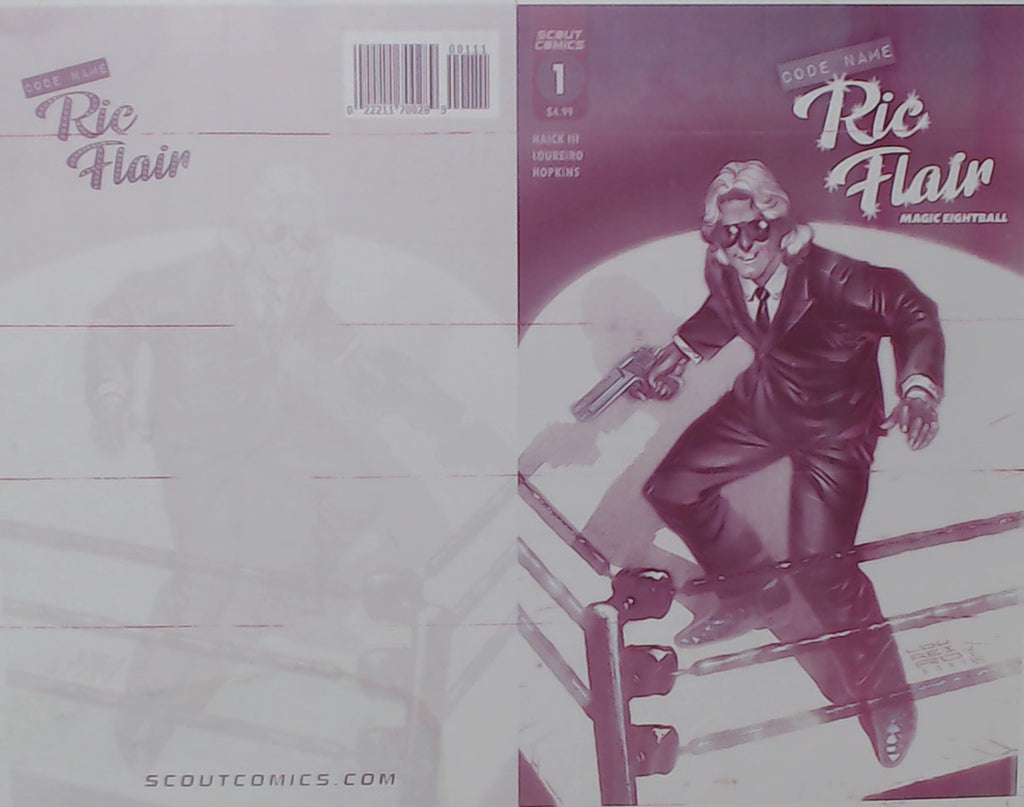 Codename Ric Flair: Magic Eightball #1 - Cover - Magenta - Comic Printer Plate - PRESSWORKS