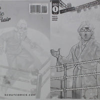 Codename Ric Flair: Magic Eightball #1  - Cover B - George Durate - Cover - Black - Comic Printer Plate - PRESSWORKS