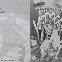 Codename Ric Flair: Magic Eightball #1  - Webstore Exclusive - Kelly Williams - Cover - Black - Comic Printer Plate - PRESSWORKS