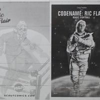 Codename Ric Flair: Magic Eightball #1 - Moonraker Homage - Cover - Black - Comic Printer Plate - PRESSWORKS